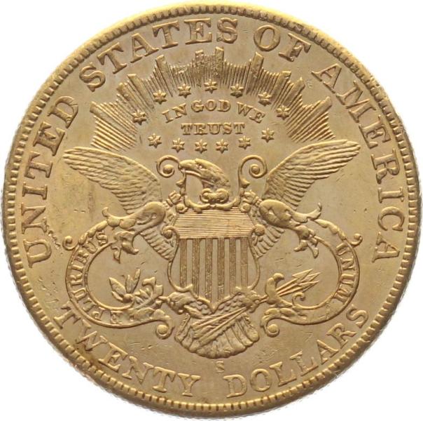 USA 20 Dollar 1906 S – Liberty Head Double Eagle – San Francisco